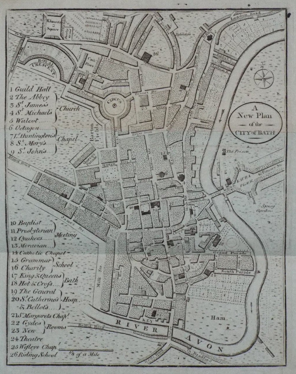 Map of Bath - Bath